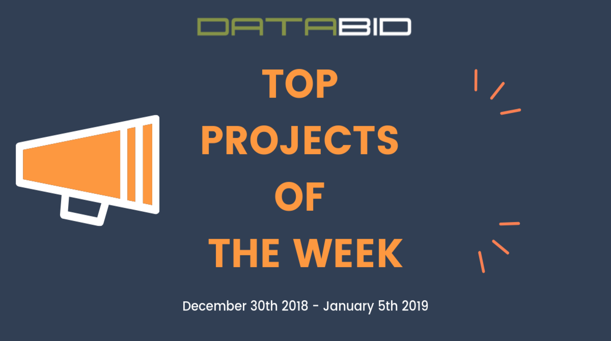 DataBid's Top Project Leads Of The Week - (12/30/2018 - 01/05/2019)