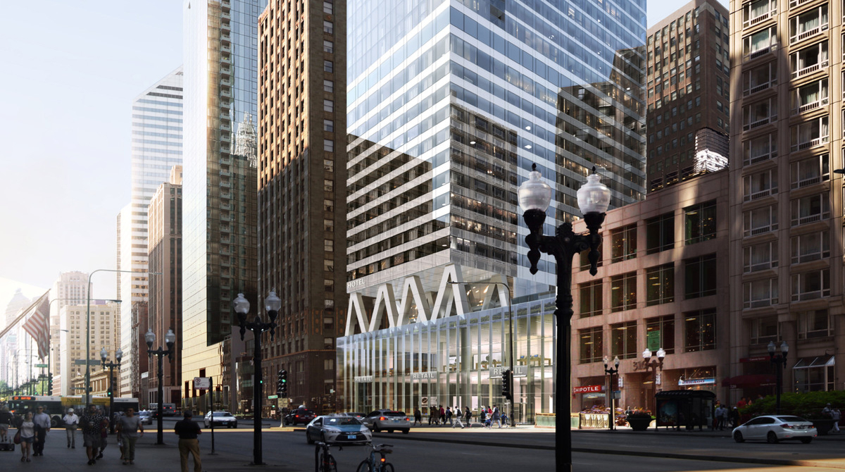 Michigan Avenue Hotel & Apartment Tower Wins Approval