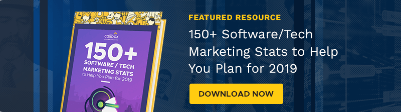 Download the 150+ Software / Tech Marketing Stats to Help You Plan for 2019 eBook