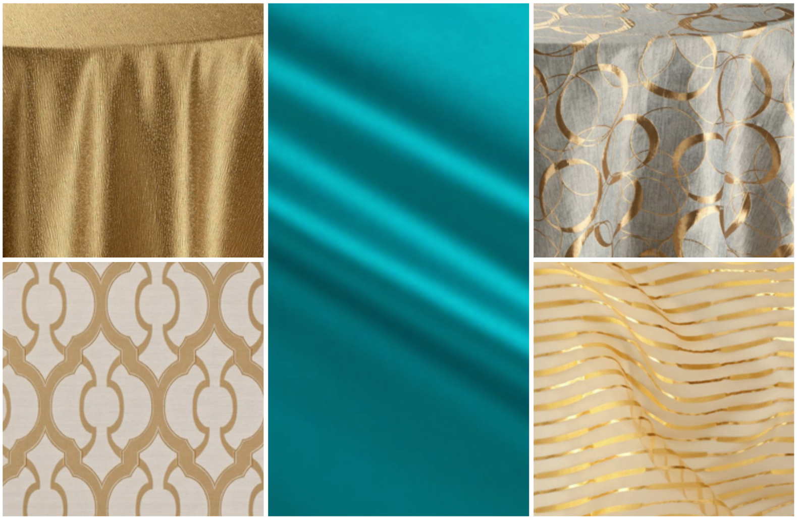 Gold and Teal Event Decor Party Theme | BBJ Linen