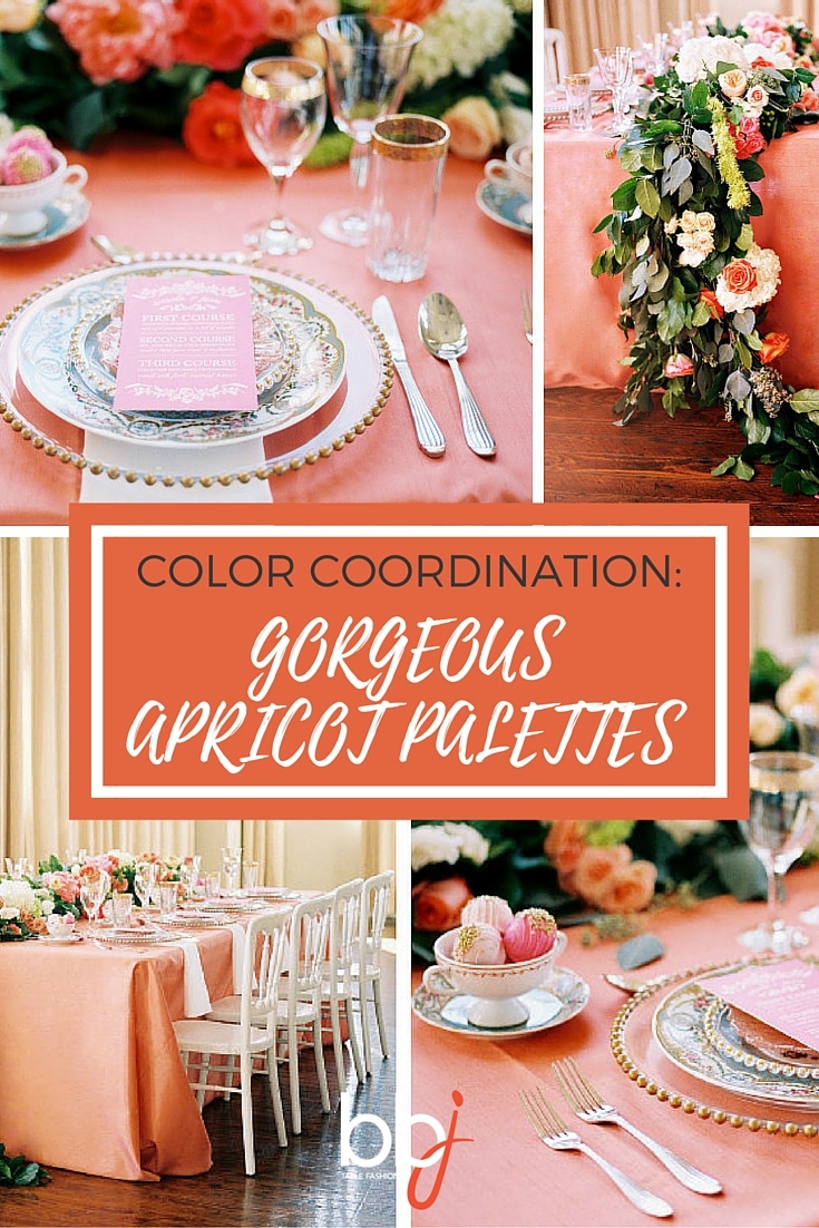 Color Coordination: Gorgeous Apricot Palettes | BBJ Linen