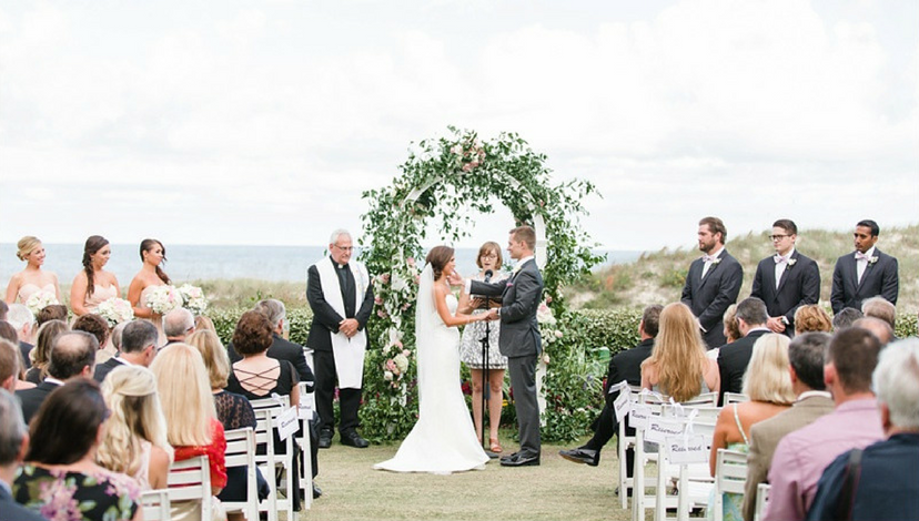 Ritz Carlton Beach Wedding Ceremony