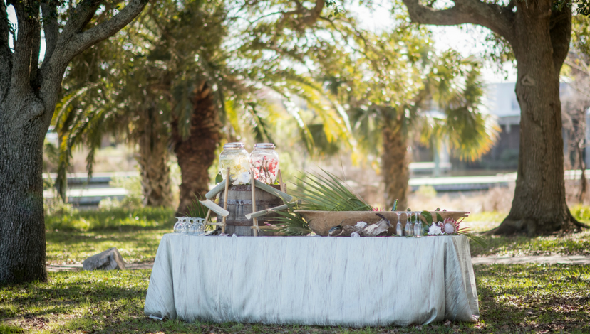 Tropical Spring Wedding Theme | BBJ Linen