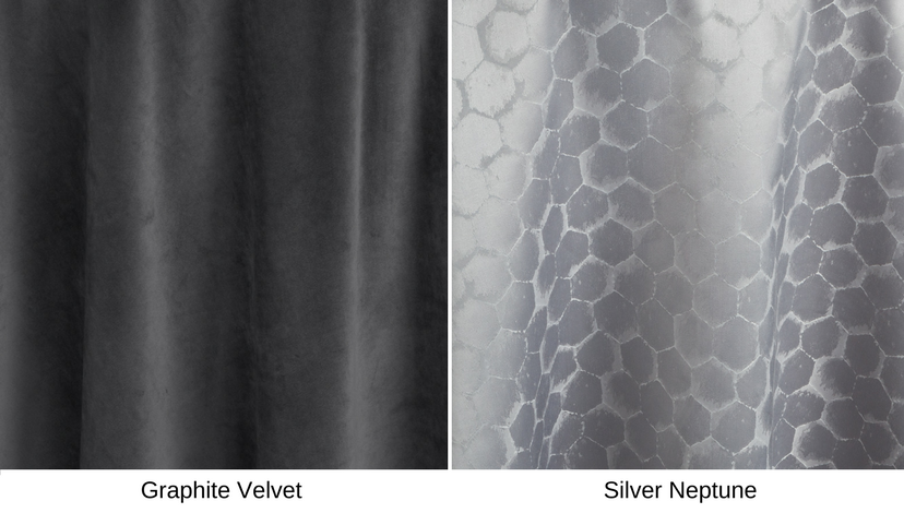 Graphite Velvet and Silver Neptune | BBJ Linen
