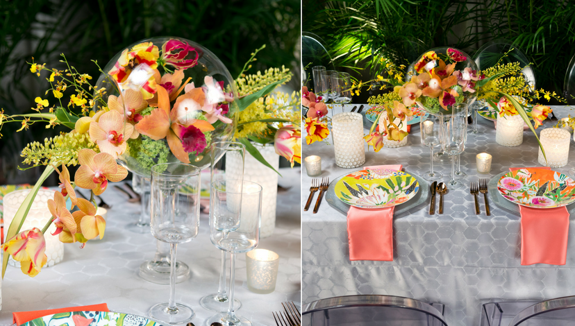 Silver Neptune Color Tropical Table | BBJ Linen