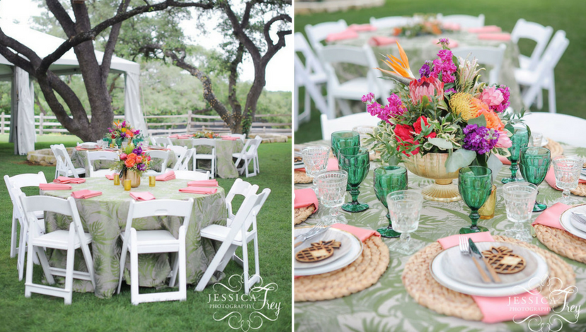 Colorful Tropical Wedding | BBJ Linen