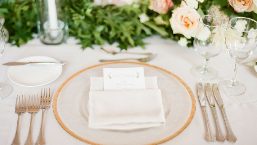 Blush Wedding Tablescape | BBJ Linen