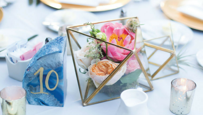 Geode Wedding Decor | BBJ Linen