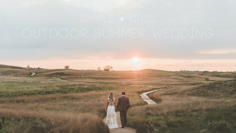 Simple + Chic Outdoor Summer Wedding | BBJ Linen