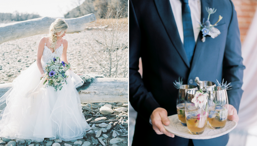 Blue Accent Wedding Outfits | BBJ Linen