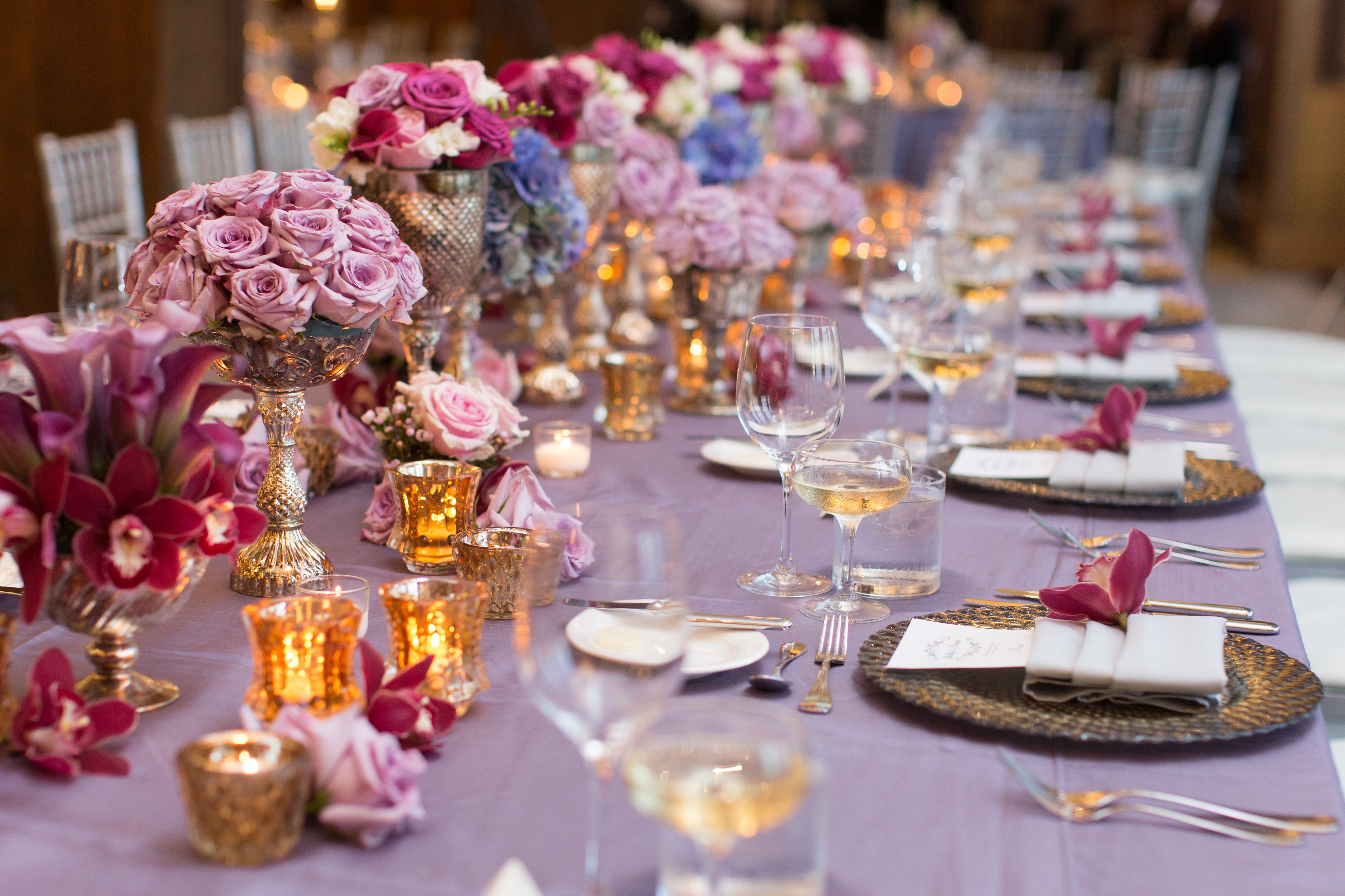 Light Purple Wedding Table | BBJ Linen