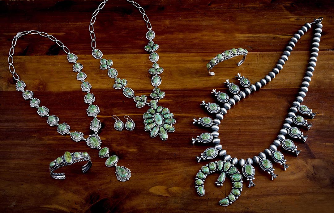 Zuni Squash Blossom | Silver turquoise jewelry, Authentic turquoise jewelry,  Turquoise jewelry