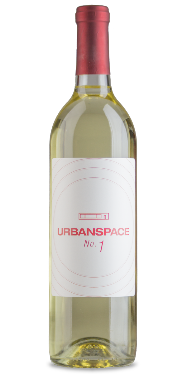 Urban Space personalized wine bottle