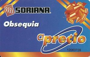 Tarjeta de regalo Soriana