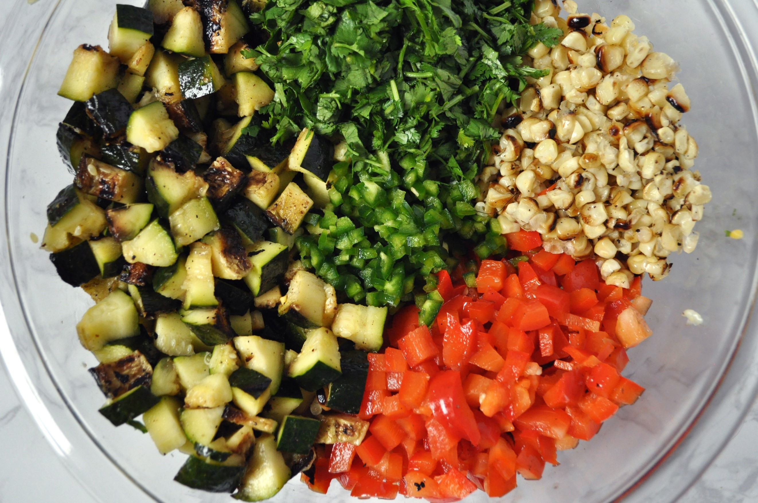 5 Grilled Corn and Zucchini Salad