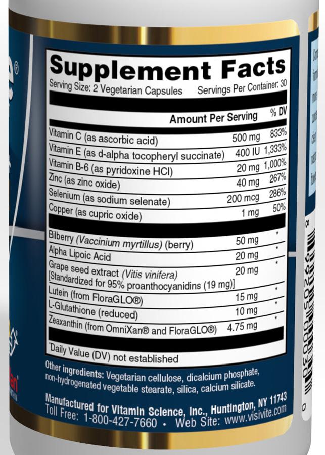 visivite gold supplement facts