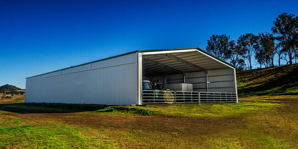 Now Buildings Shed with Zincalume Sheeting