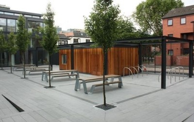 Swan Square courtyard