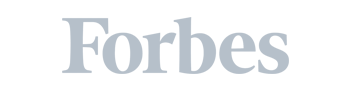 grey logo for forbes magazine