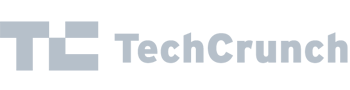 grey logo for techcrunch website