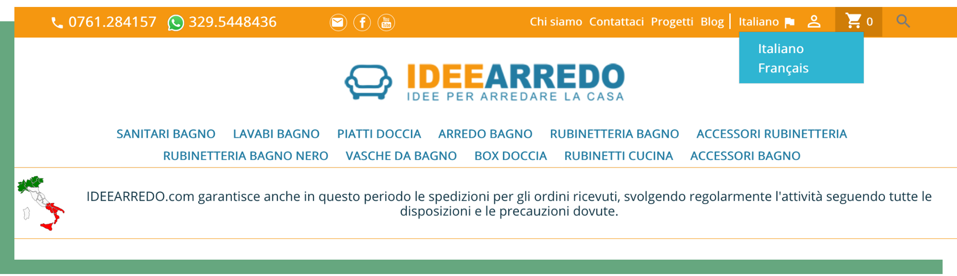 Homepage lingue IDEEARREDO