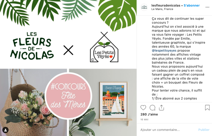 Concours Instagram Les Fleurs de Nicolas