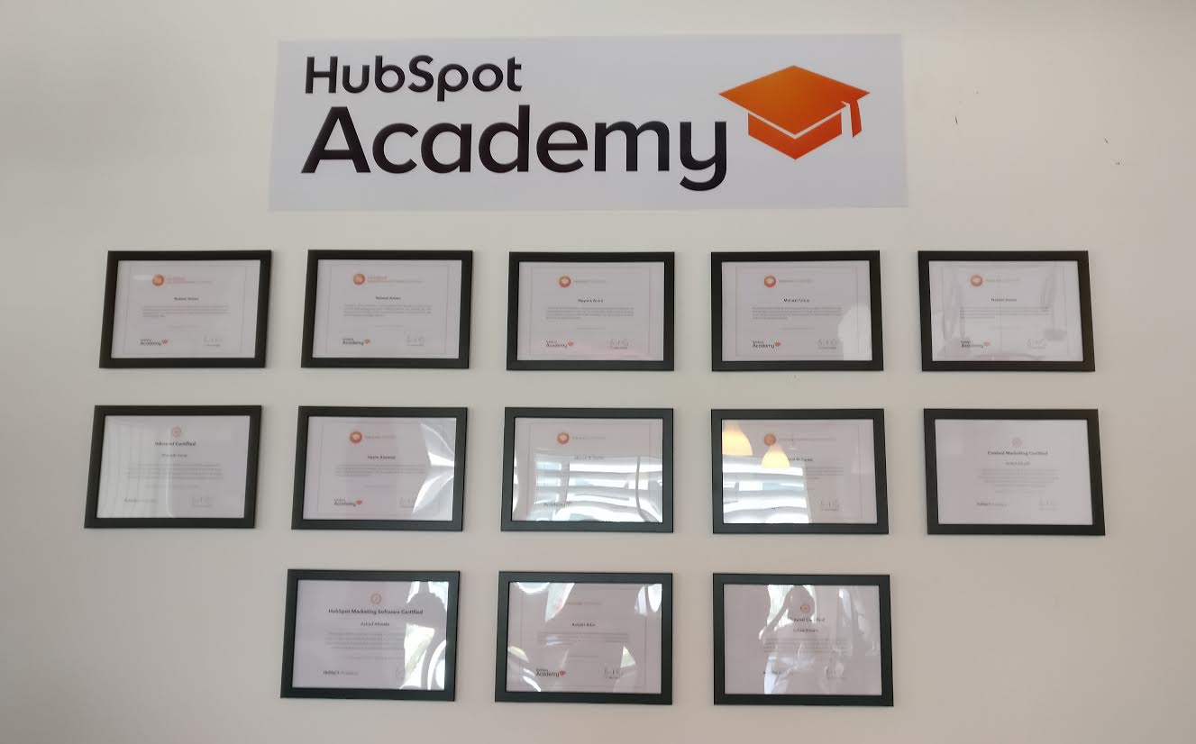 Hubspot Academy Certifications Ubrik Media Dubai