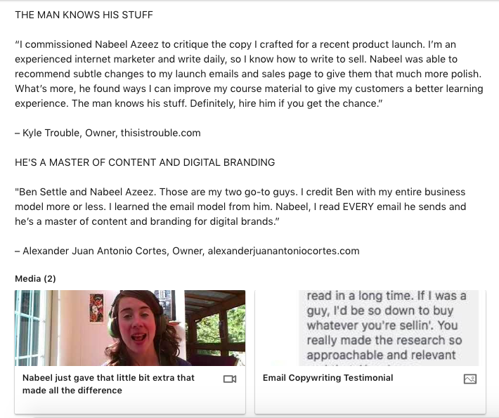 optimize linkedin summary for social selling