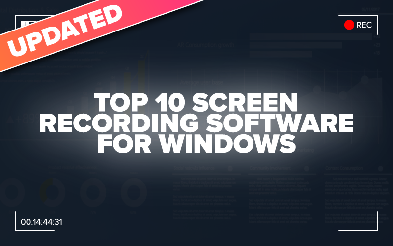 Top 10 Screen Recording Software For Windows Elearning