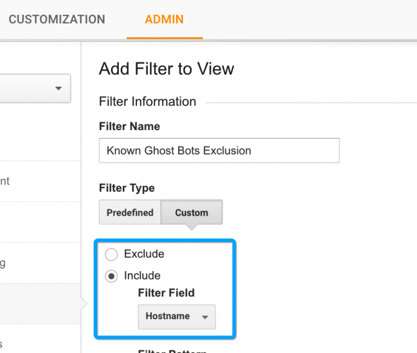 Google Analytics Ghost Bot Exclusion