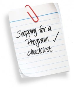 Shopping for a an autism or LD transition program checklist