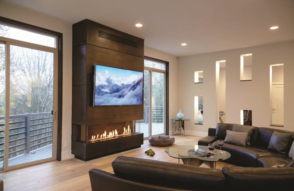 Safe To Mount A Tv Above Your Fireplace, Outdoor Linear Fireplace With Tv Above
