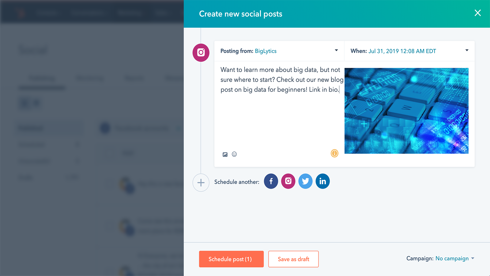 Manage your Instagram Presence in HubSpot