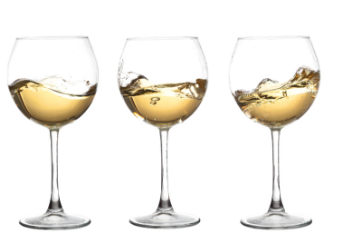 Copas de vino blanco