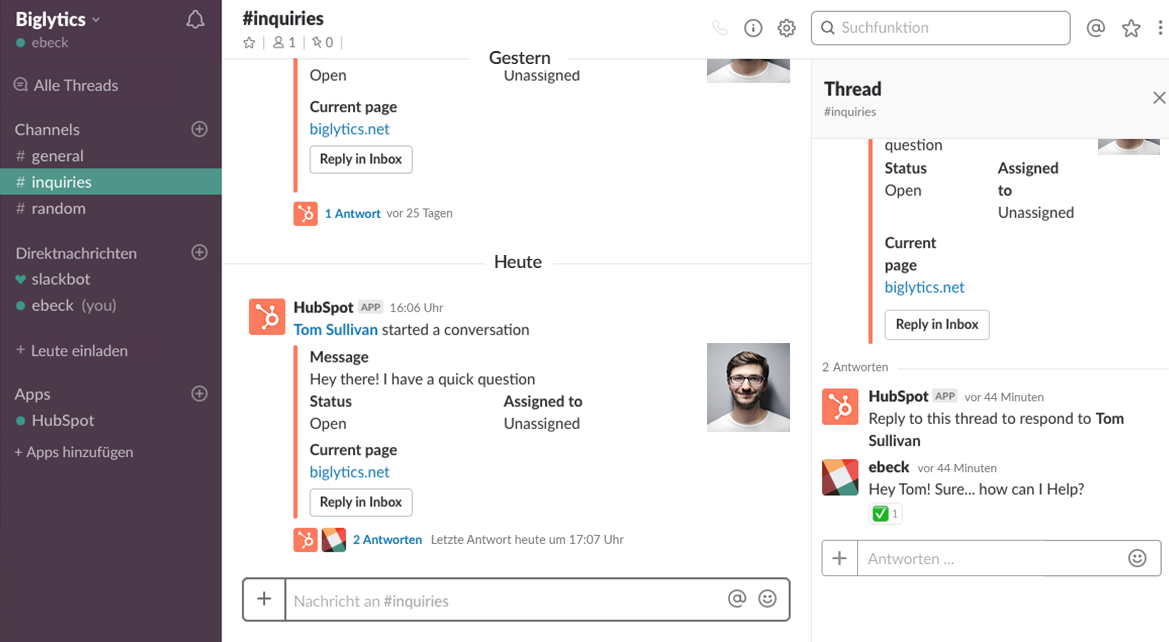 Conversations are stored with the live chat tool in HubSpot and can be accessed by authorized parties. 