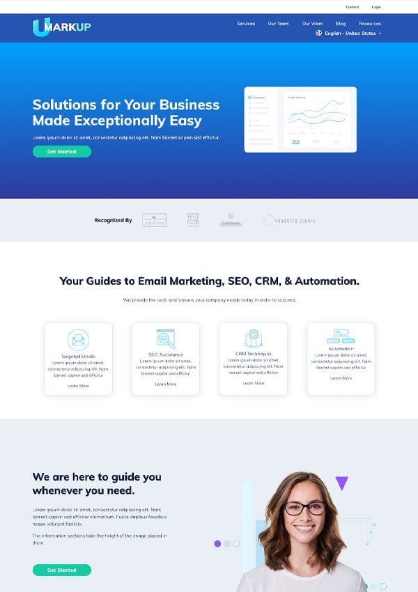 Martech theme screenshot