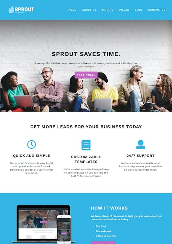 Sprout theme screenshot