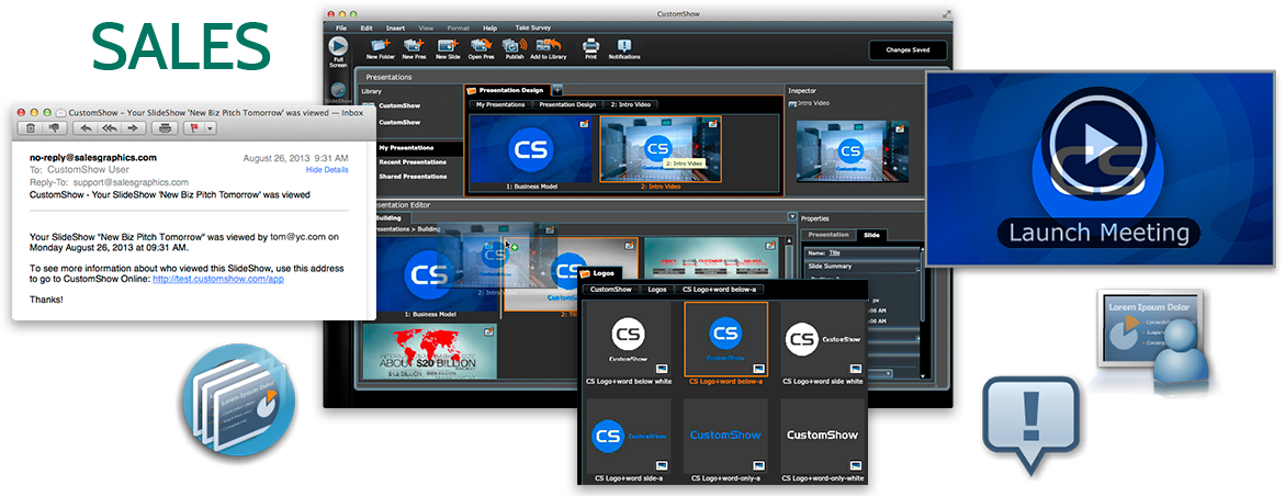 CustomShow template library