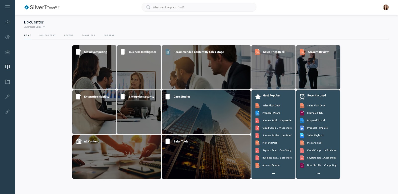 Seismic sales enablement dashboard