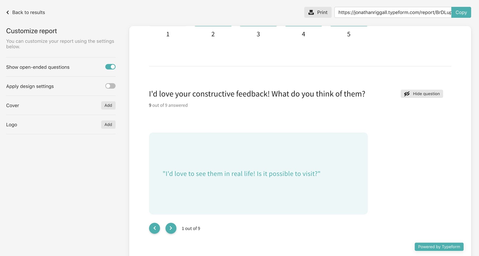 Typeform customized form creation