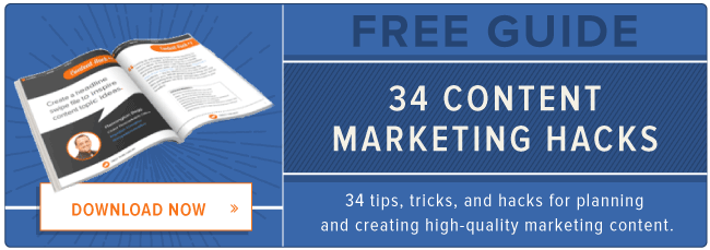 free content marketing hacks guide