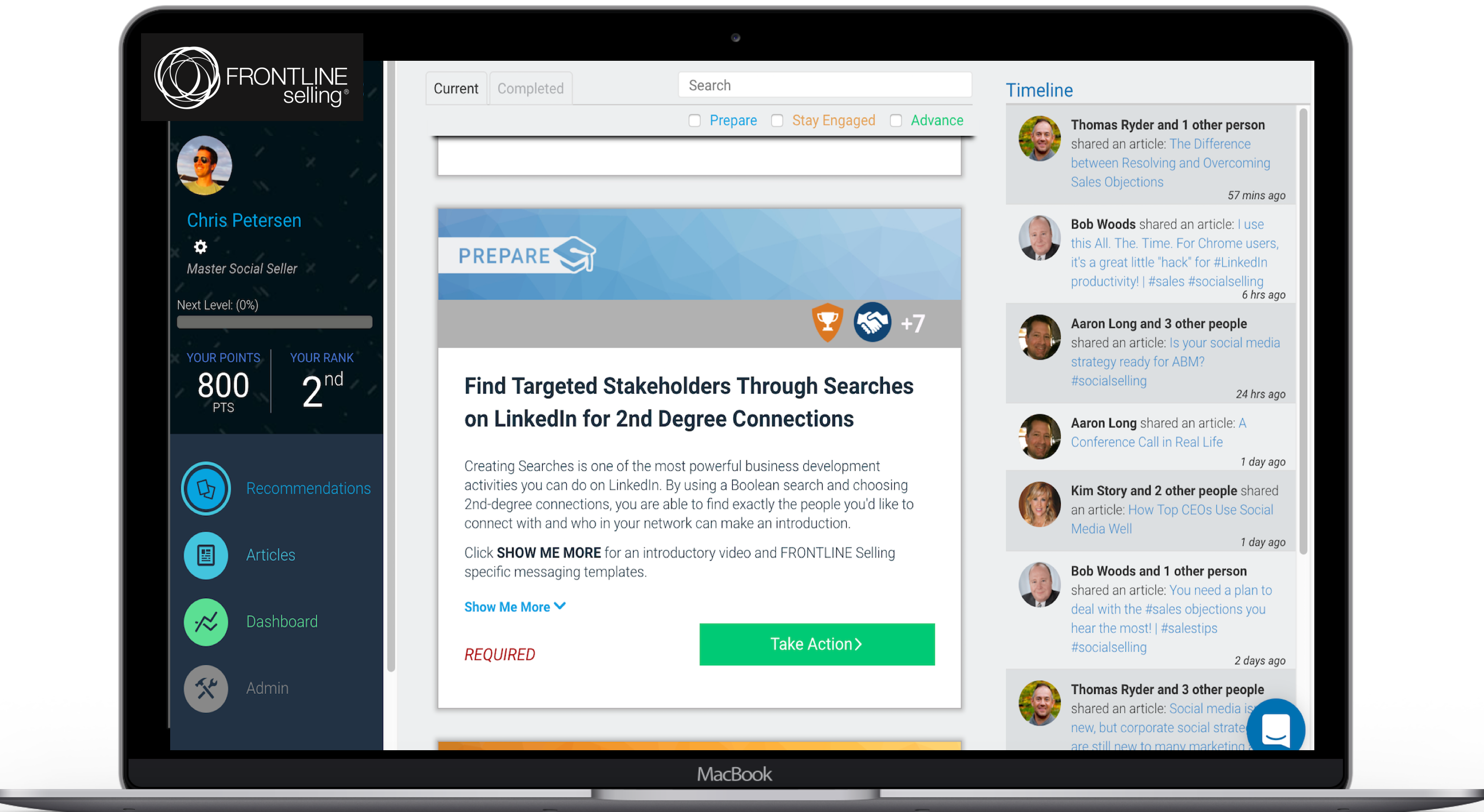 Frontline Selling training software