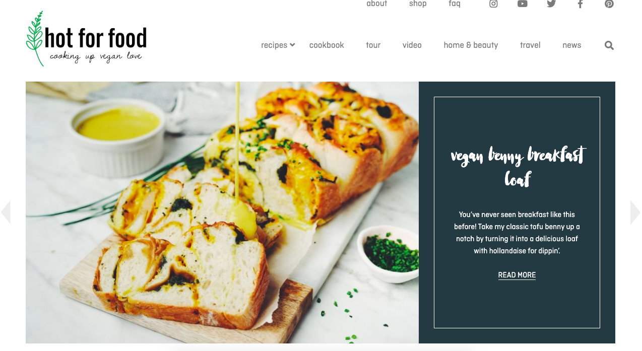 An example of a well-named Blog, 'Hot for Food'