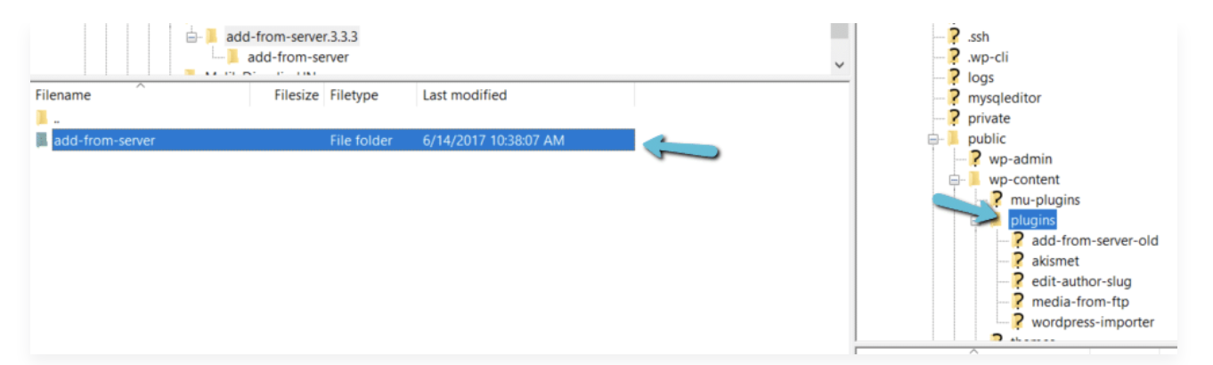 Find the extracted wordpress plugin folder you downloaded