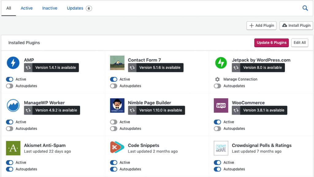 jetpack wordpress site management tool