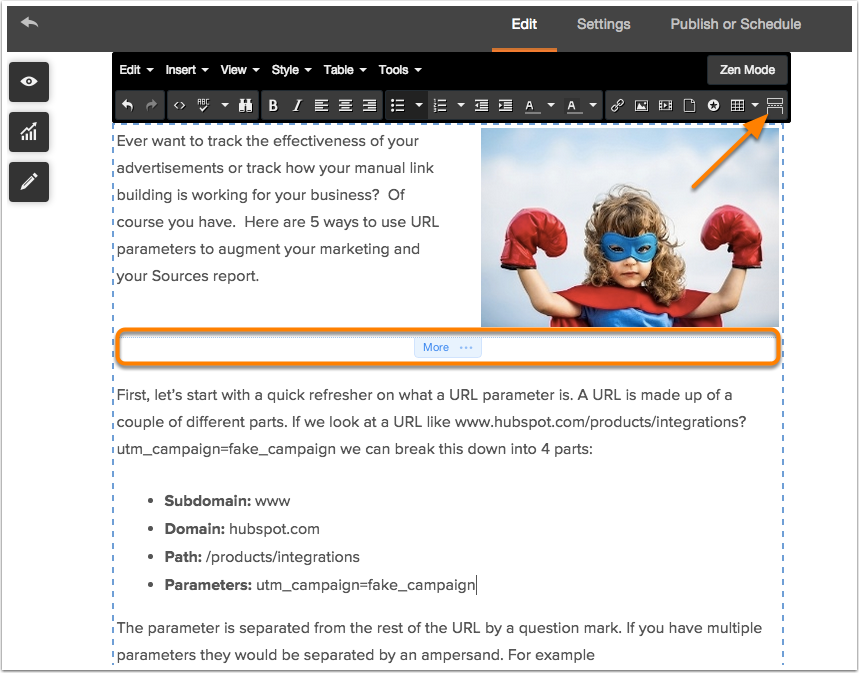 HubSpot Help article screenshot