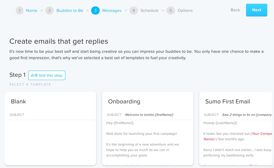 Lemlist email software