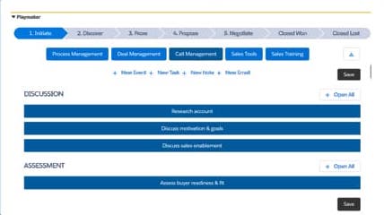 Playboox sales enablement dashboard