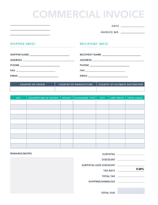 Free Invoices/Receipts PDF & Excel Template | HubSpot