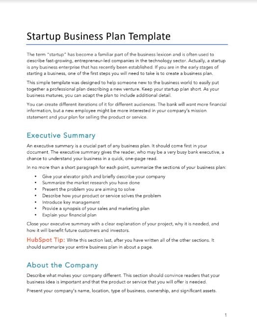 Free Startup Plan Budget Cost Templates Smartsheet